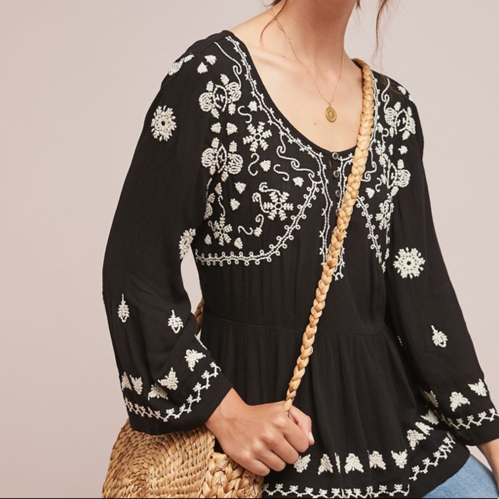 Anthropologie Meadow Rue Gardiner Top